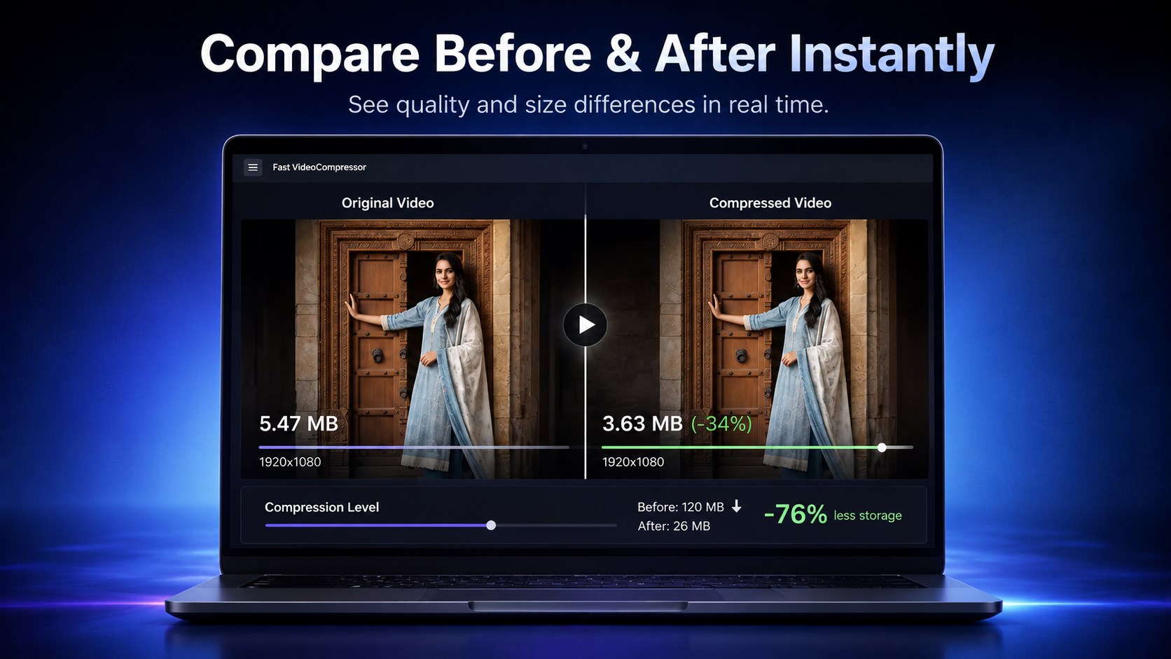 Fast Video Compressor - Resize, Batch Convert & Shrink Video screenshot