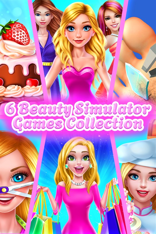 Box shot of 6 Beauty Simulator Games Collection