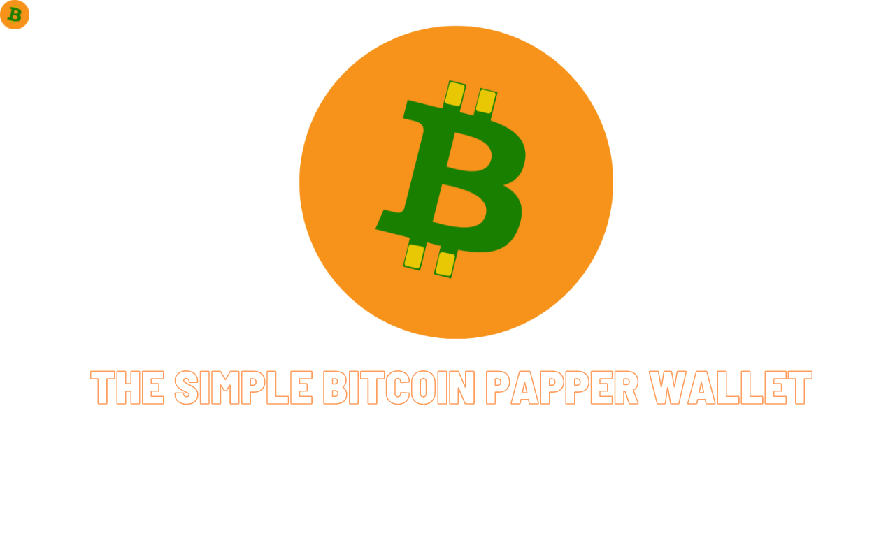 Simple Bitcoin Paper Wallet