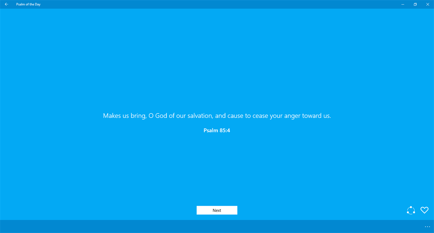 #1. Psalm of the Day (Windows) Göre: WGP Apps