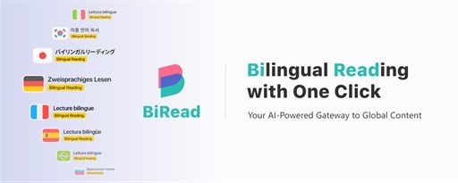 BiRead - Website’s Parallel Translation | Bilingual Subtitles marquee promo image