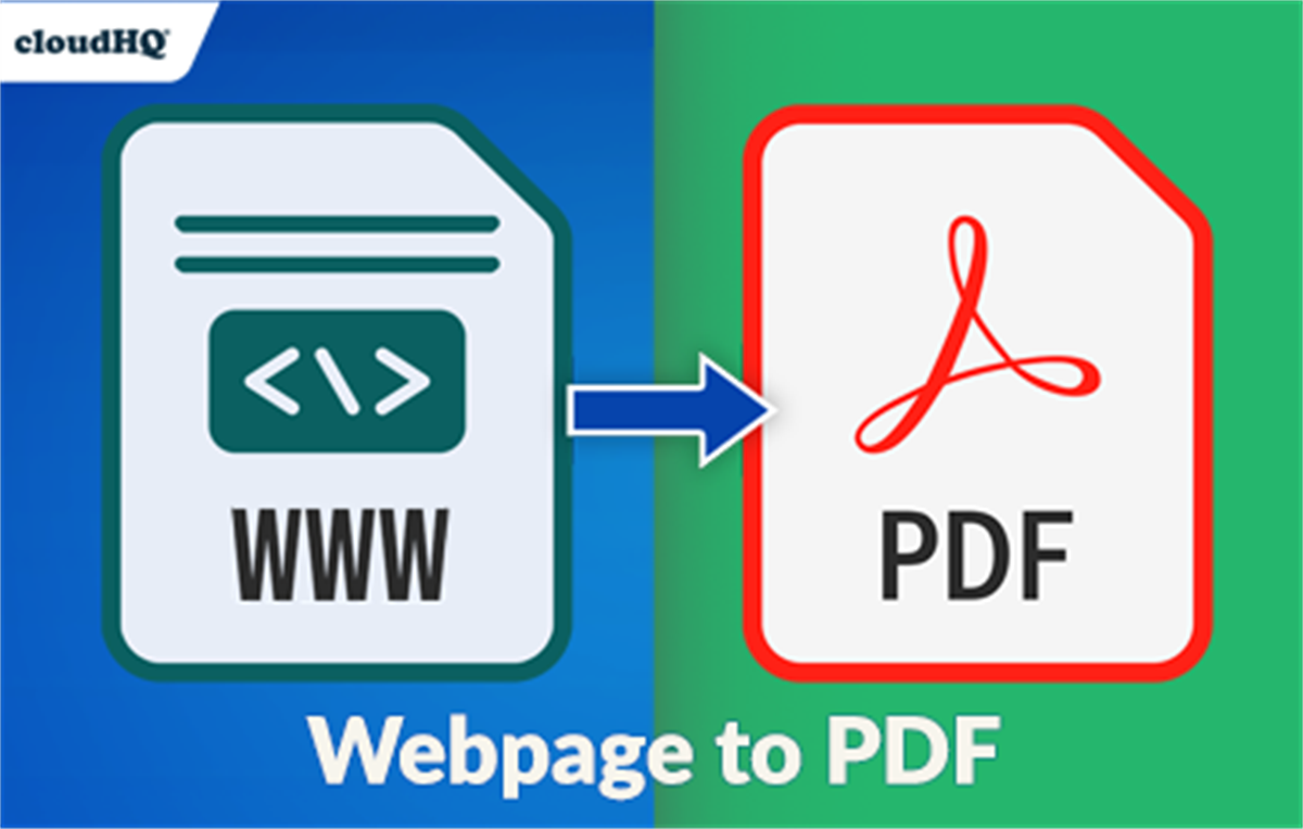 Webpage to PDF by cloudHQ