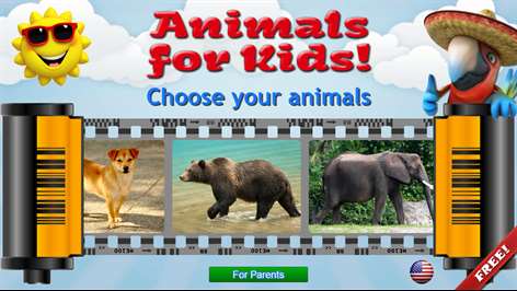 Animals for Kids, Animal Pictures Sounds Learning Games for Toddlers Screenshots 1