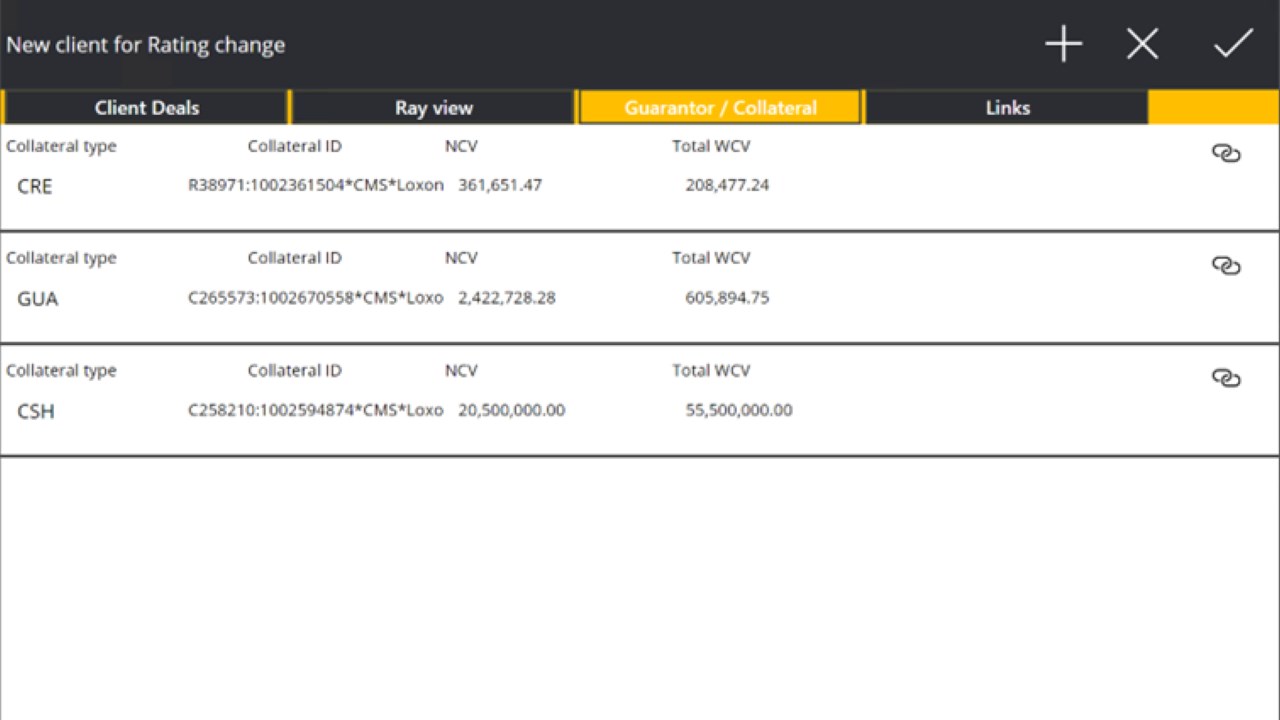 Snapshot 4 of Comtrade Loan Stress Testing application