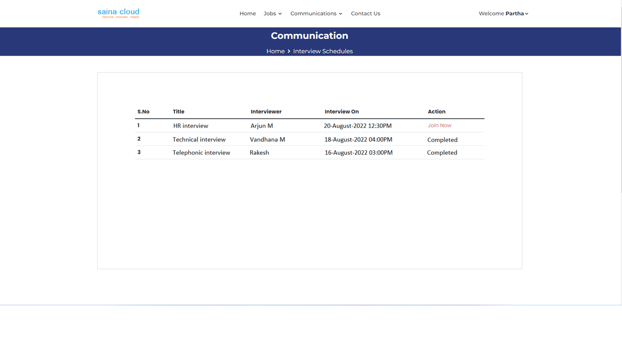 Snapshot 5 of HR Applicant portal integrated with Dynamics 365 Operations
