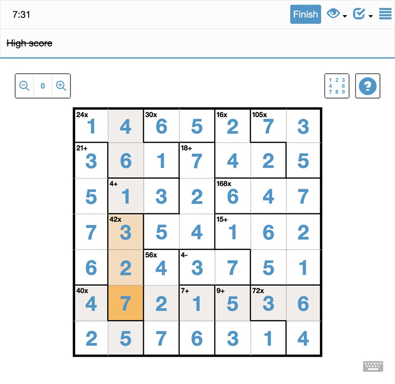 #3. K-doku 7x7 (Windows) 由: Tribune Content Agency
