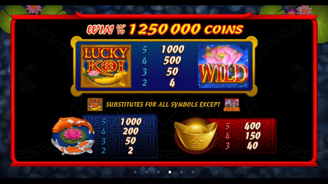 Captura de Pantalla 4 Lucky Koi Free Casino Slot Machine windows