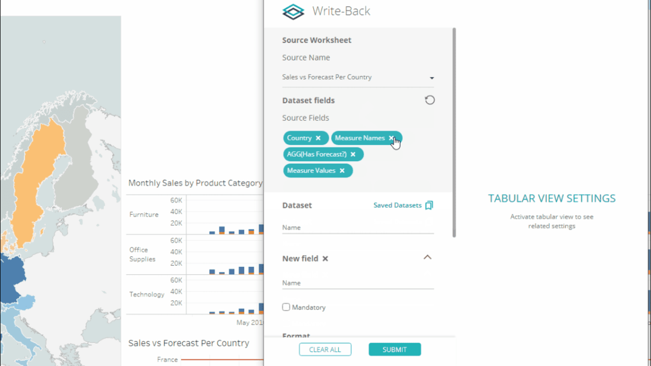 Snapshot 5 of Write-Back Cloud for Tableau