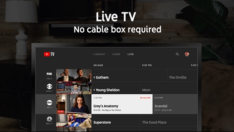 YouTube TV Screenshot