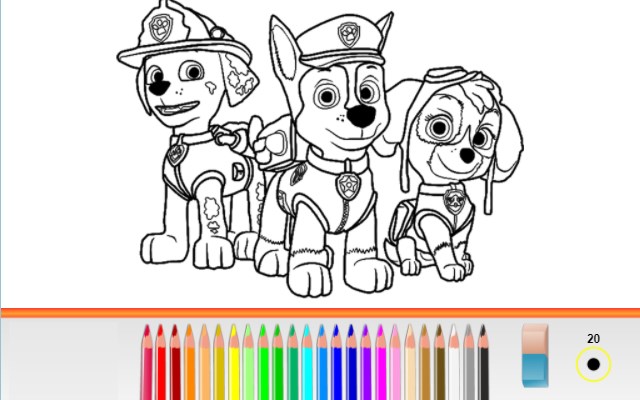 Paw Patrol Coloring Book Game
