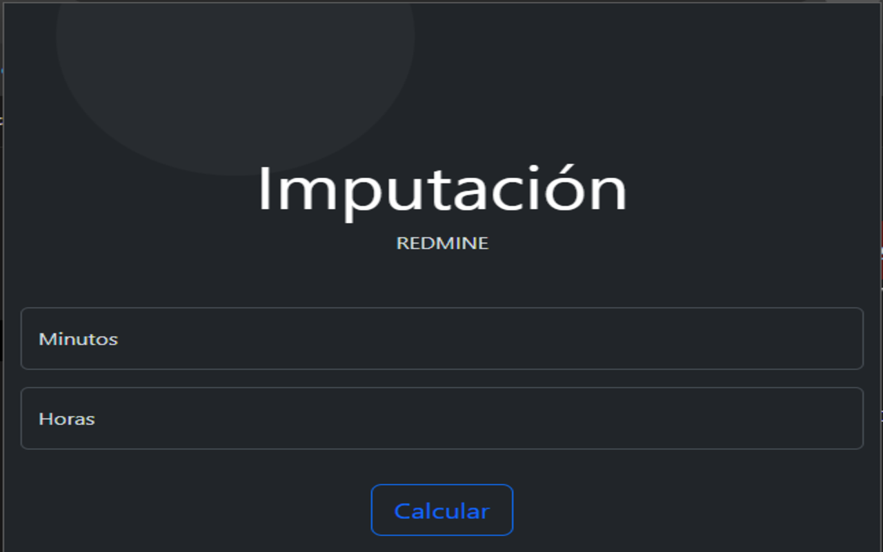 Imputación de horas REDMINE