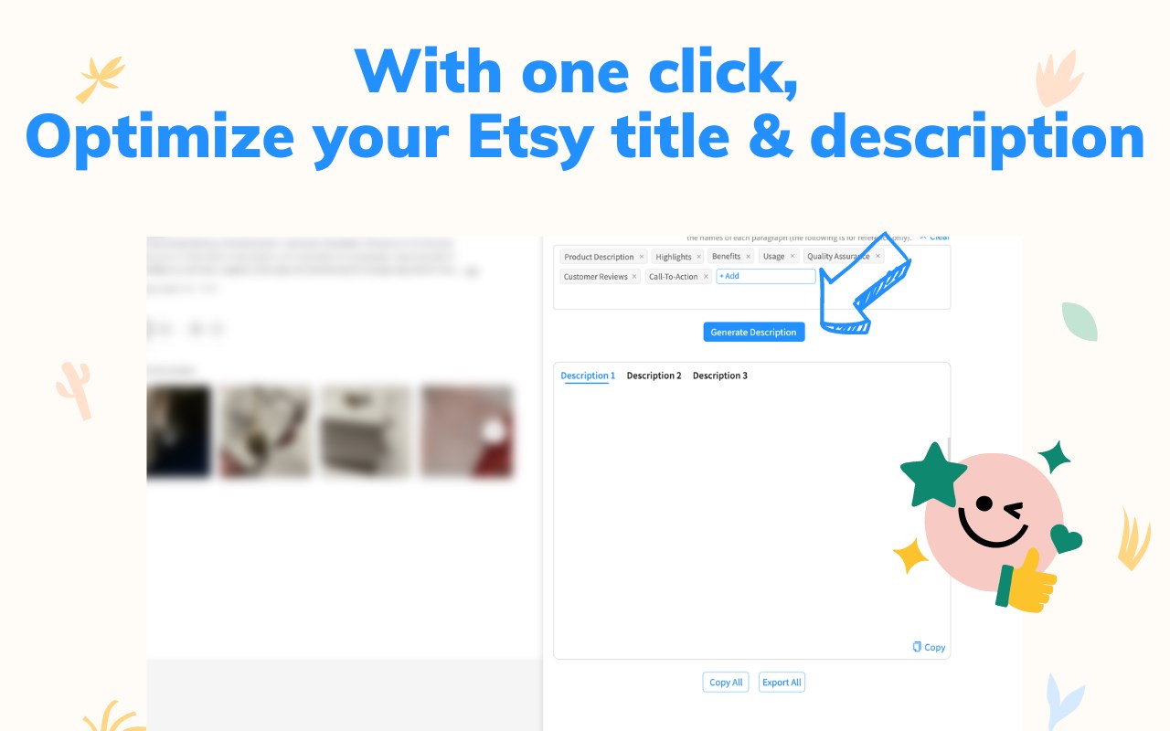 GPT for Etsy: Product Listing optimizer
