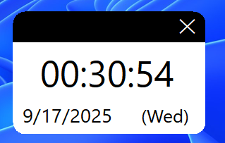 Desktop Widget Digital Clock screenshot