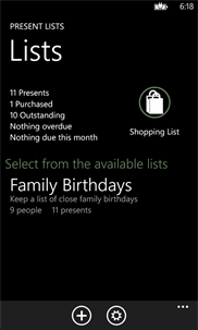 Present Lists screenshot 1