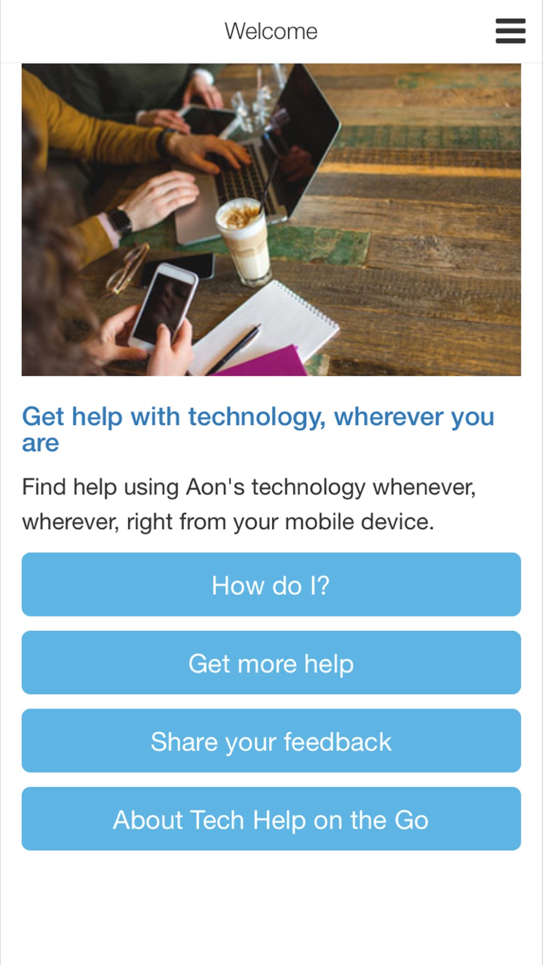 Aon Technology Portal screenshot