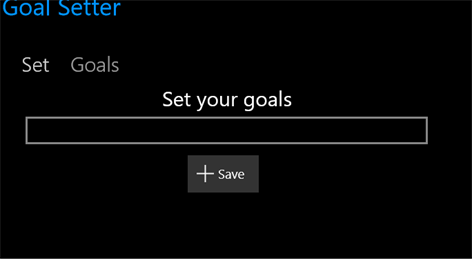 Goal Setter Screenshots 1