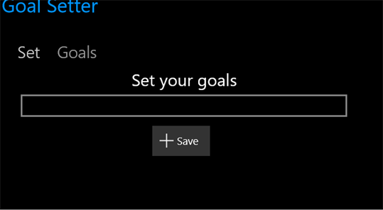 Goal Setter screenshot 1