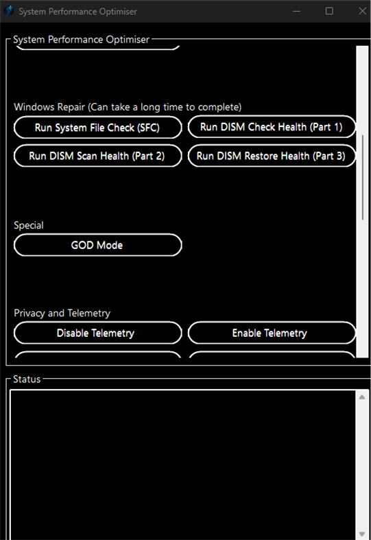 #2. FW System Performance Optimiser (Windows) Ved: Fullyworked