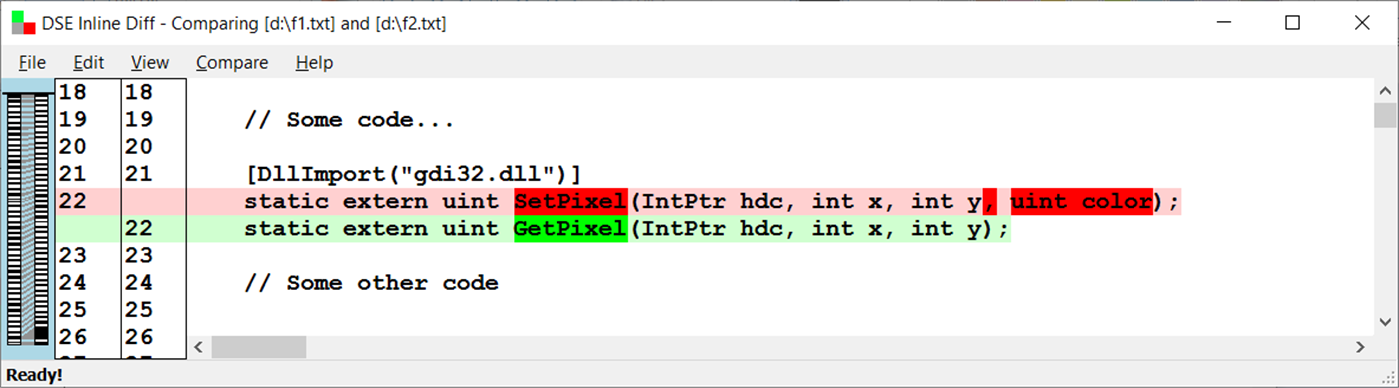 #9. DSE Inline Diff (Windows) By: Data Safety Expert
