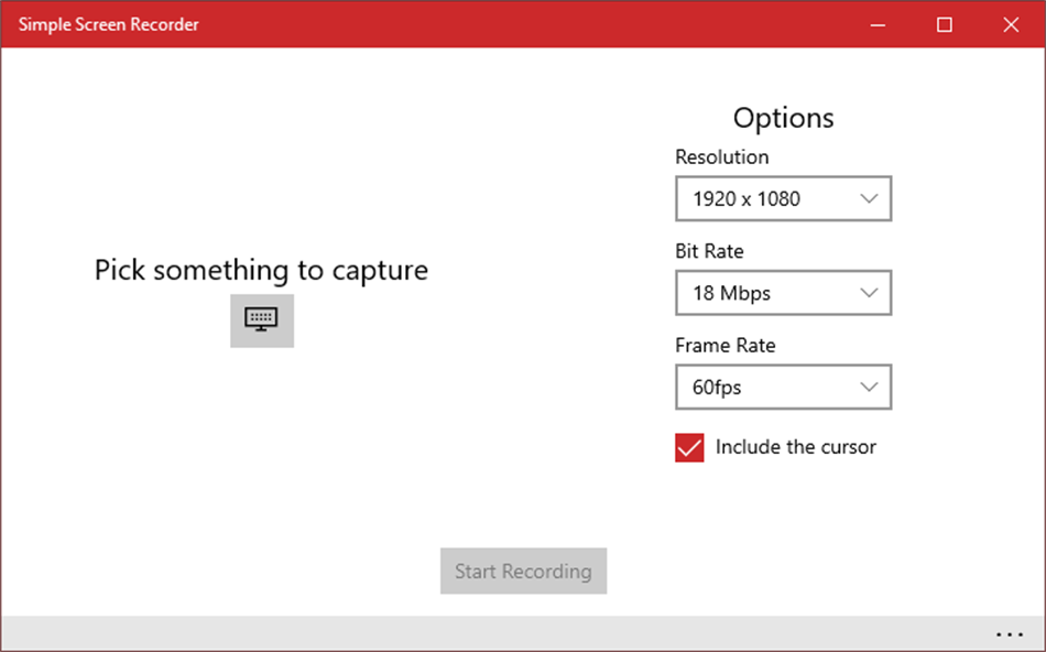 Simple Screen Recorder (Windows) By: Robert Mikhayelyan Apps