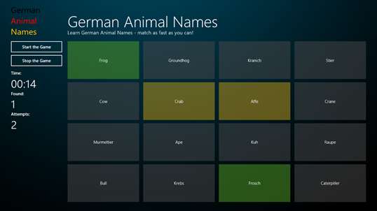German Animal Names screenshot 3