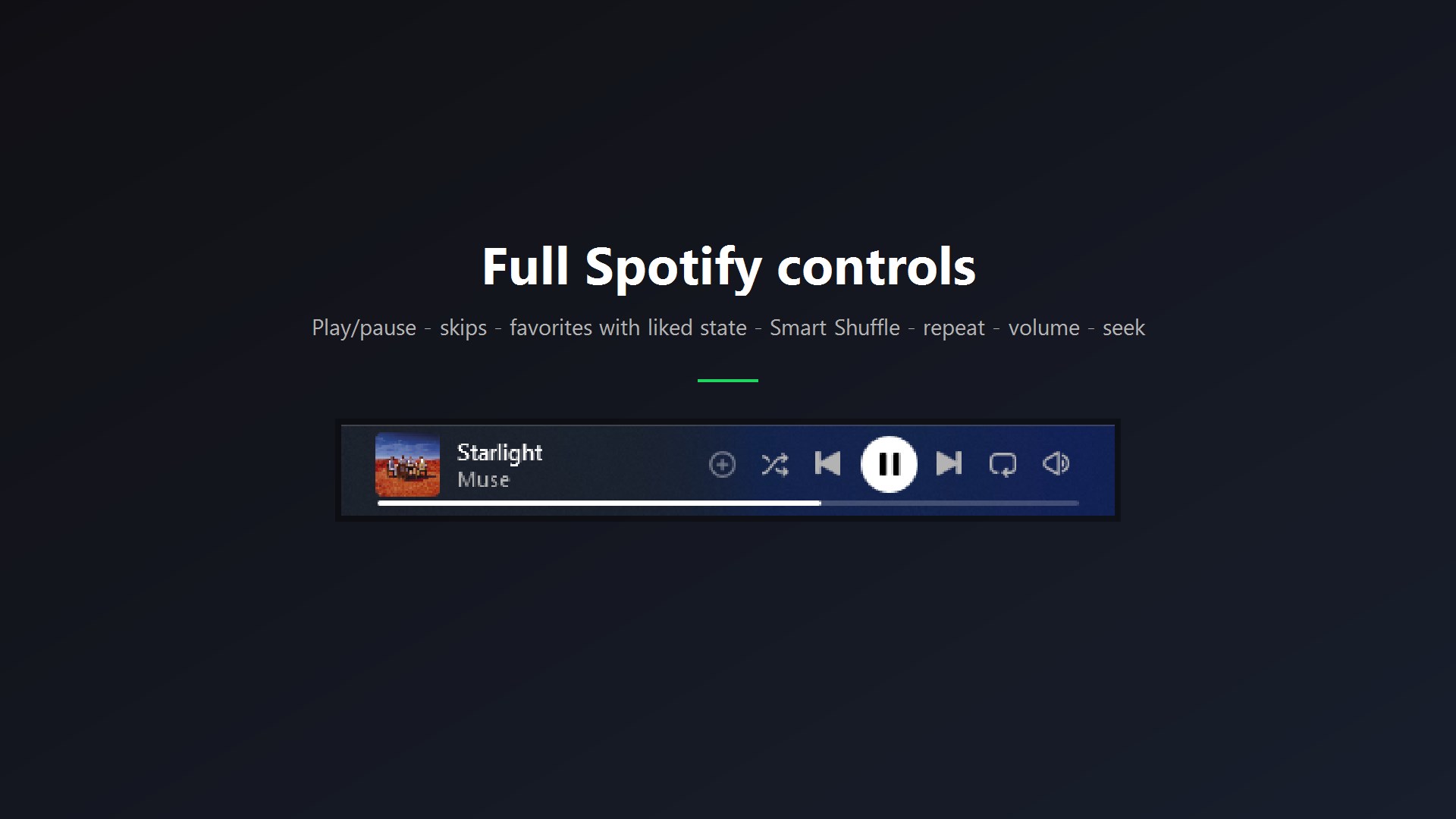 Now Playing - Taskbar Widget screenshot