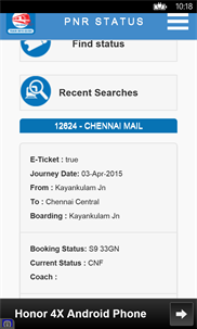 PNR Status Finder screenshot 4