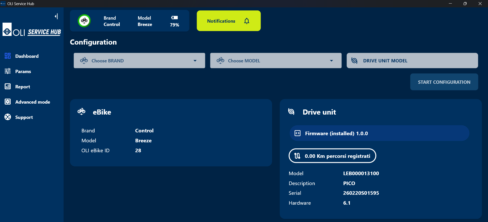 OLI Service Hub screenshot