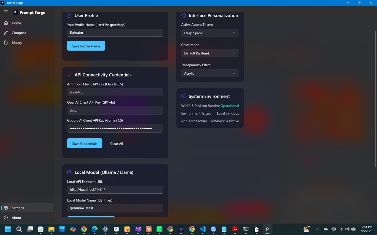 #9. Prompt Forge (Windows) Ved: Cresco Systems Labs