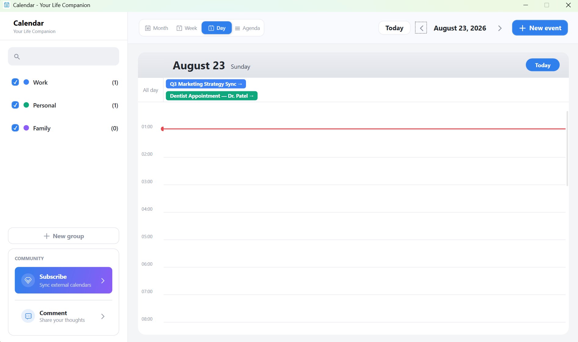 Calendar - Your Life Companion screenshot