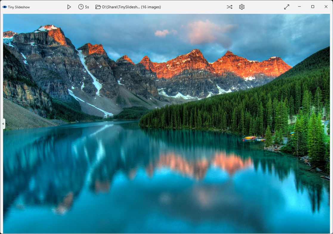 #3. Tiny Slideshow (Windows) By: Raw Peak Software LLC