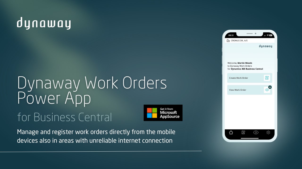 Snapshot 1 of Dynaway Work Orders