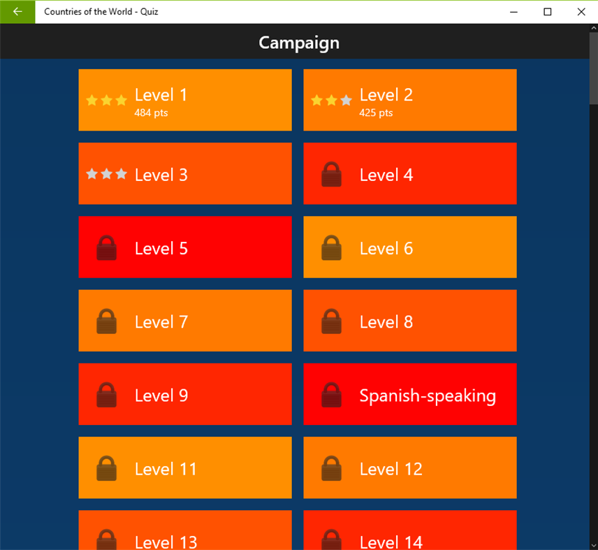 #6. World Quiz - Countries and Flags (Windows) Podle: Julien Wendling