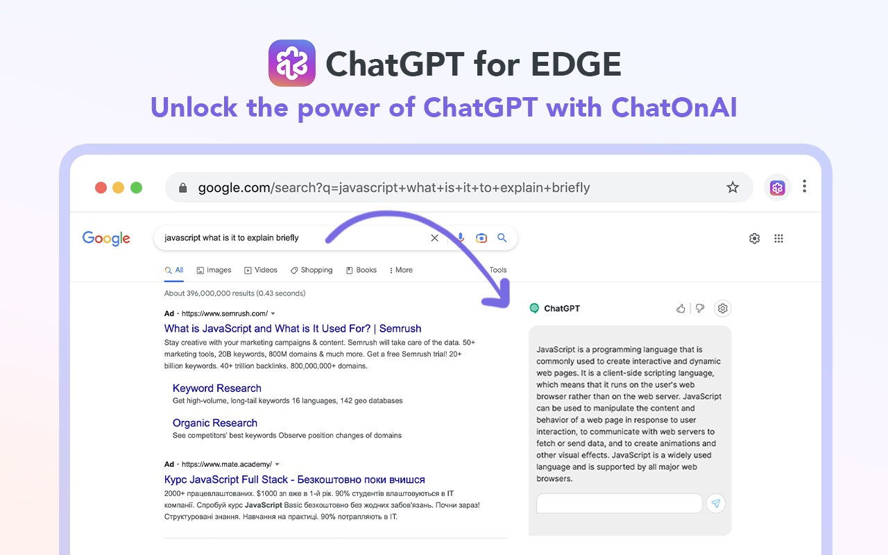 AI ChatGPT Search Engine - GPT for Edge
