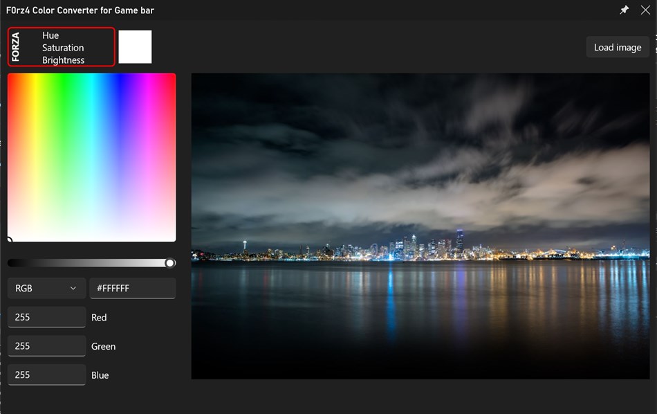 Forza Color Converter for Game bar (Windows) 由: Eric LE ROY