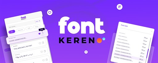 Font Keren marquee promo image