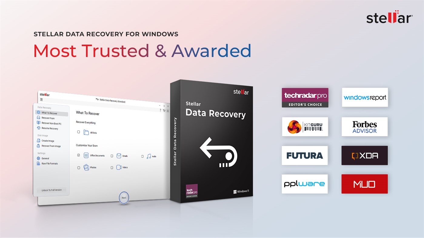 #1. Stellar Data Recovery (Windows) 由: Stellar Data Recovery Inc