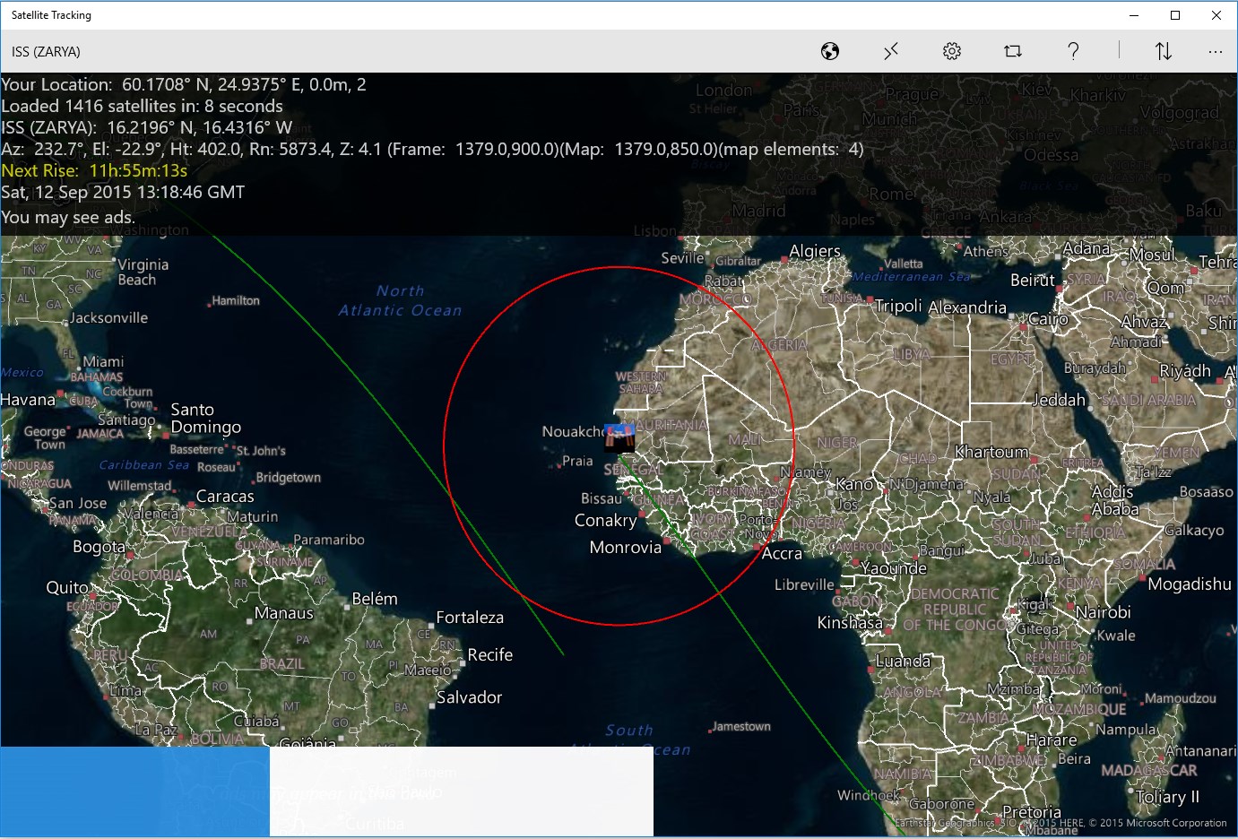 Satellite Tracking for Windows 10