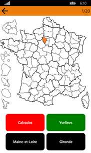 Régions de France - Quiz screenshot 2