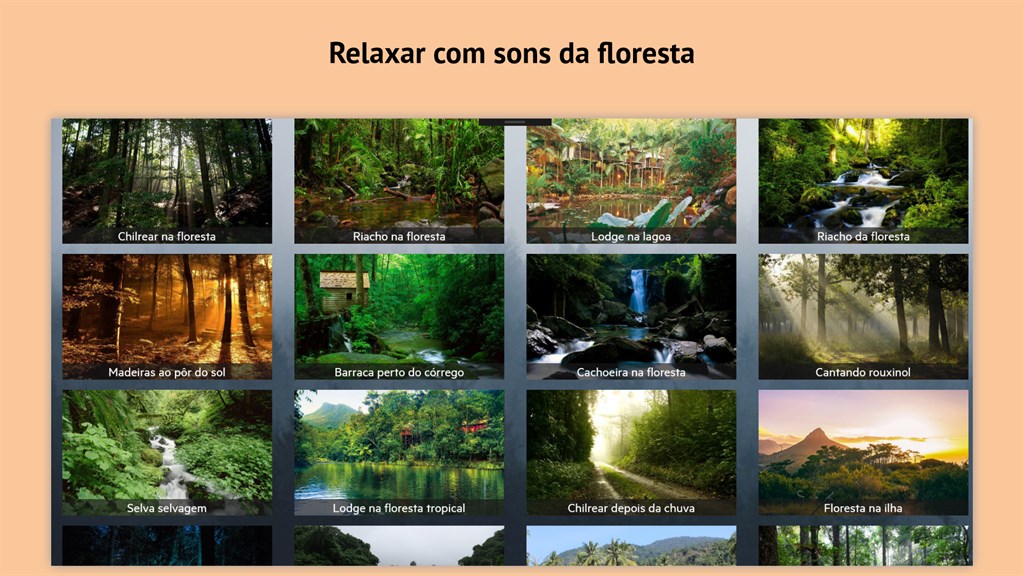 Sons Relaxantes da Natureza - Microsoft Apps