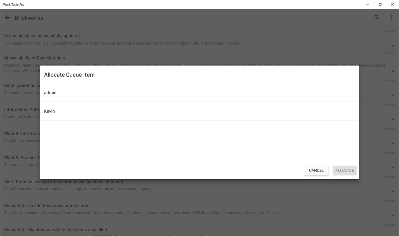 #7. Work Tasks Pro (Windows) Podle: AVEVA Group plc