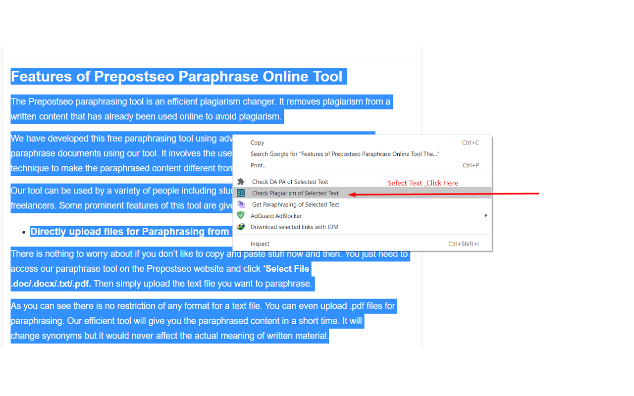 Prepostseo Prepostseo Plagiarism