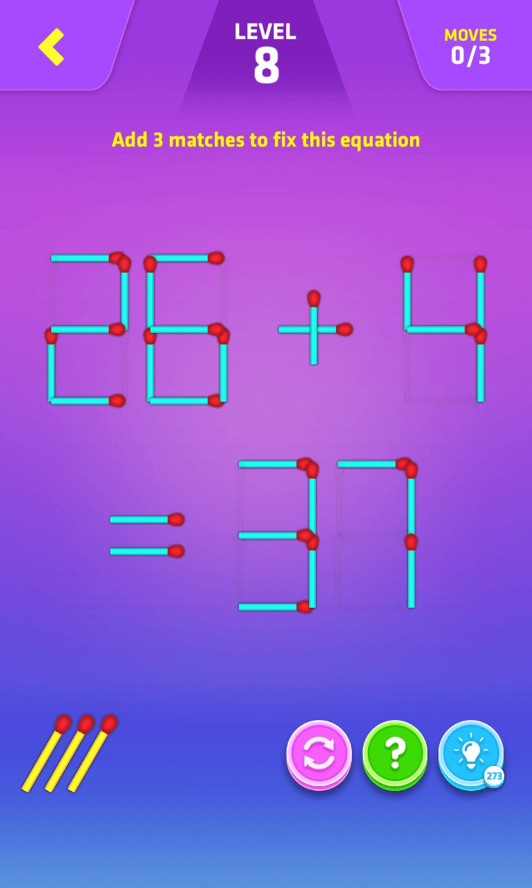 Captura de Pantalla 1 Matches Puzzle - Matchstick windows