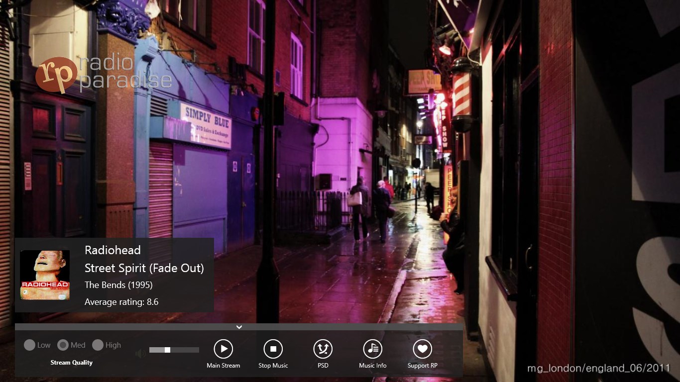 Radio Paradise for Windows 10