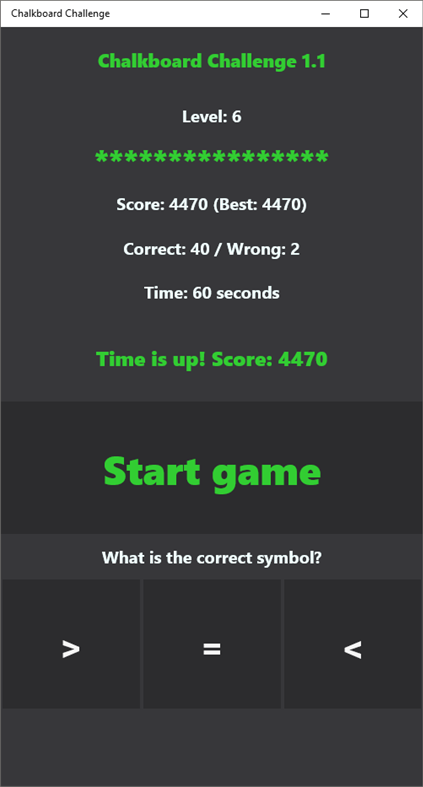 #2. Chalkboard Challenge (Windows) Podle: Nikolay Kostov