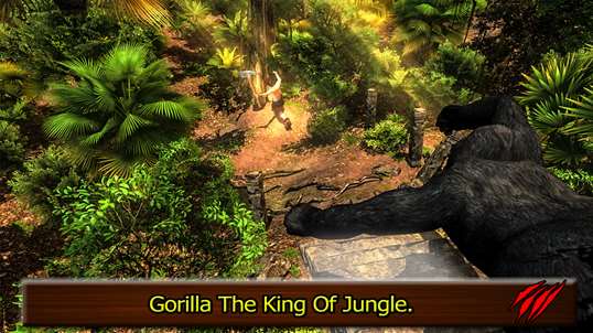 Wild Animal Simulator-Life of Gorilla screenshot 1