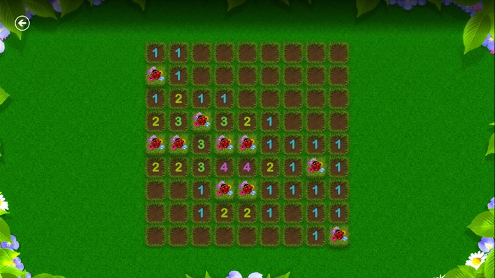 Screenshot: Locate all ladybirds in the Garden theme