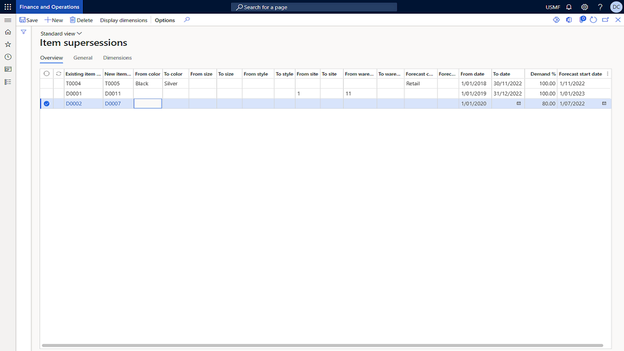 Snapshot 5 of Advanced Demand Forecasting for Dynamics 365 Finance & Operations