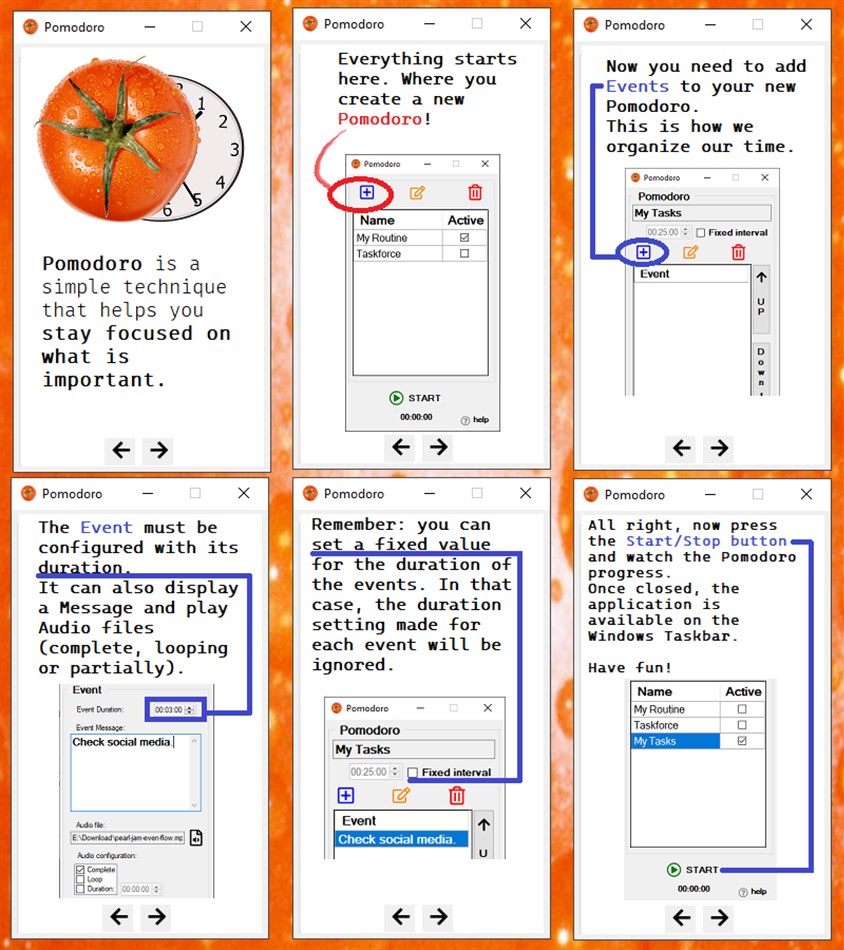 Pomodoro Study Timer (Windows) By: ManosPlay
