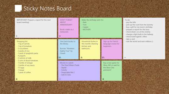 Sticky Notes Board screenshot 1